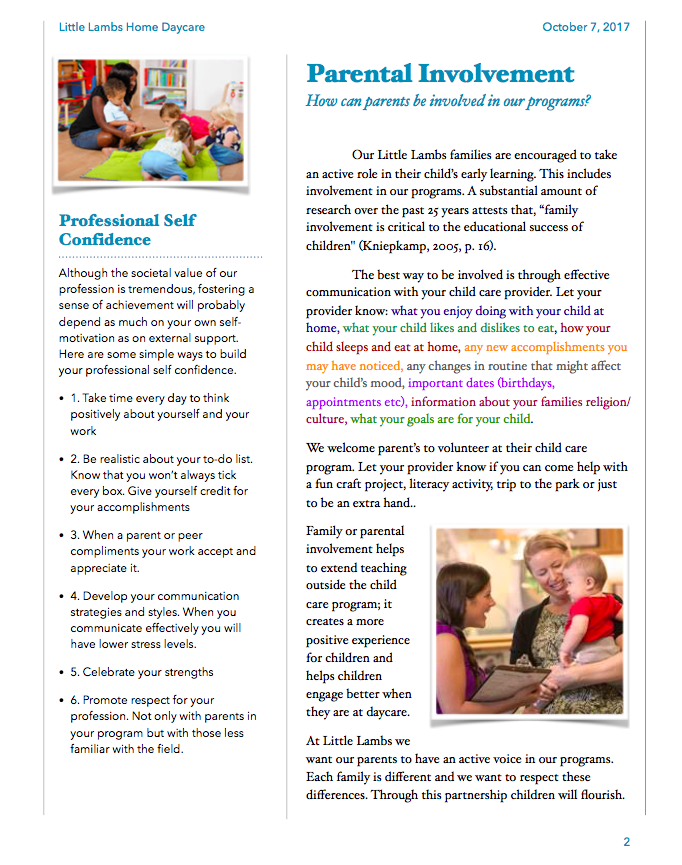 kindercare discovery preschool november parent newsletter